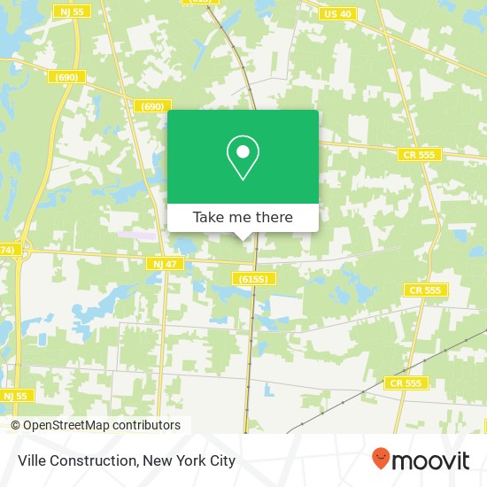 Ville Construction map