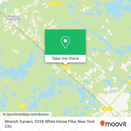 Mapa de Wrench Turners, 5358 White Horse Pike