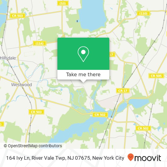 164 Ivy Ln, River Vale Twp, NJ 07675 map