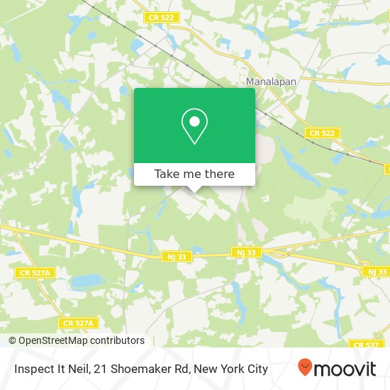 Mapa de Inspect It Neil, 21 Shoemaker Rd