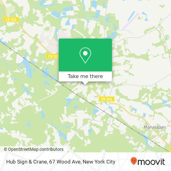 Mapa de Hub Sign & Crane, 67 Wood Ave