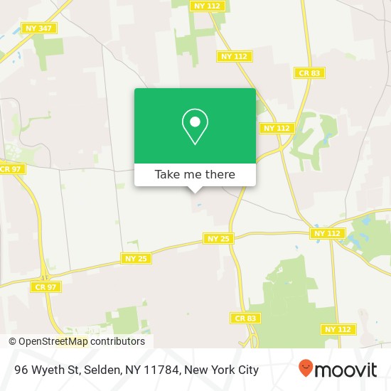 96 Wyeth St, Selden, NY 11784 map