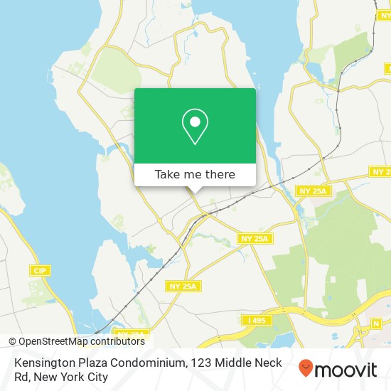 Mapa de Kensington Plaza Condominium, 123 Middle Neck Rd