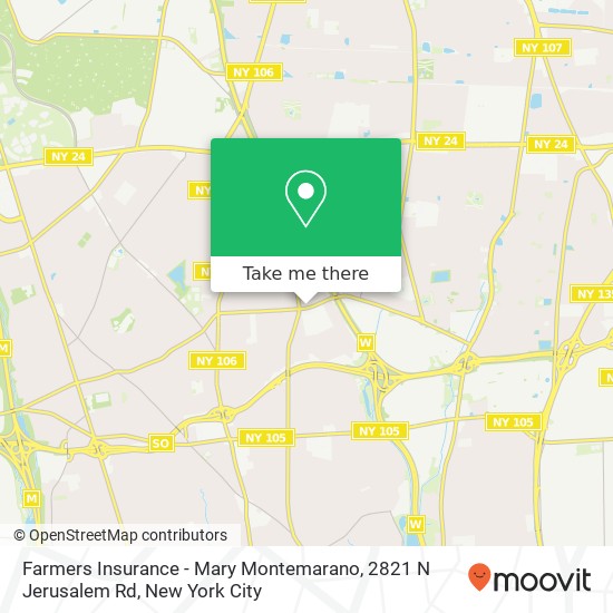 Mapa de Farmers Insurance - Mary Montemarano, 2821 N Jerusalem Rd