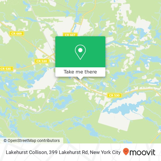 Lakehurst Collison, 399 Lakehurst Rd map