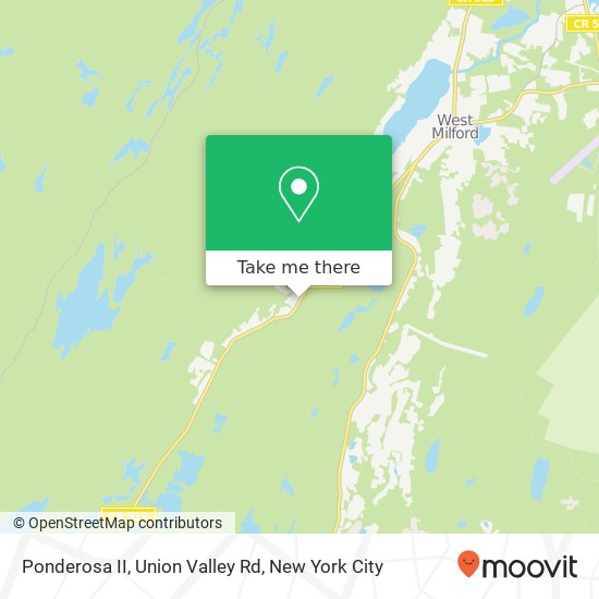 Mapa de Ponderosa II, Union Valley Rd
