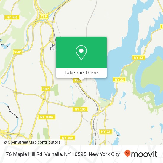 Mapa de 76 Maple Hill Rd, Valhalla, NY 10595