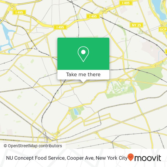 NU Concept Food Service, Cooper Ave map