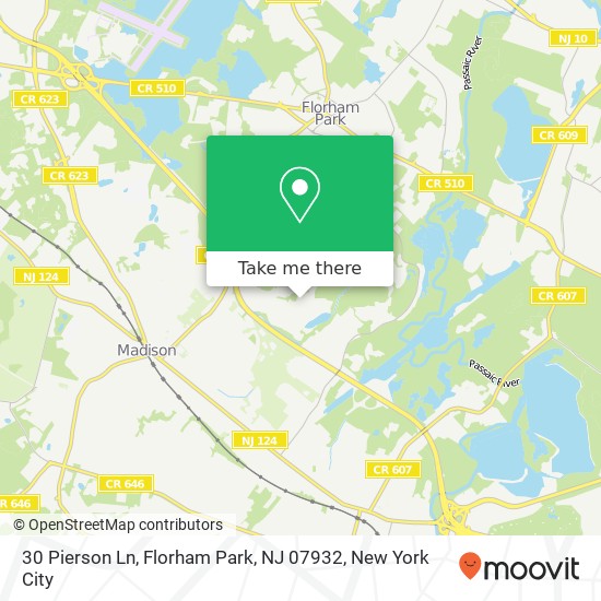 30 Pierson Ln, Florham Park, NJ 07932 map