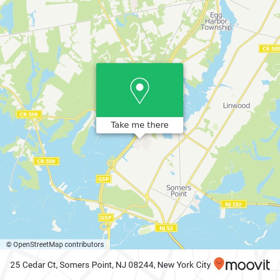 25 Cedar Ct, Somers Point, NJ 08244 map