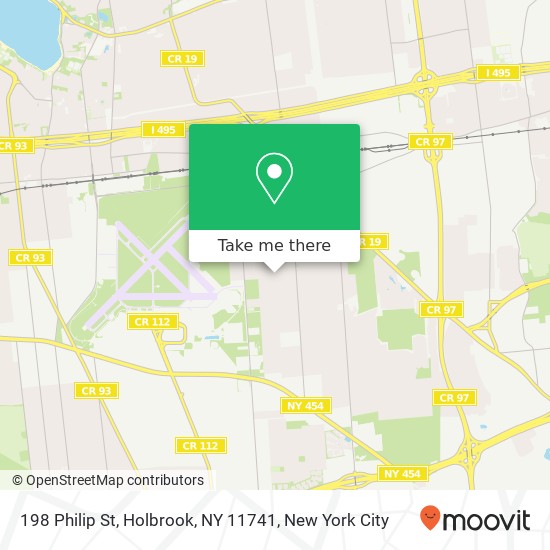 Mapa de 198 Philip St, Holbrook, NY 11741
