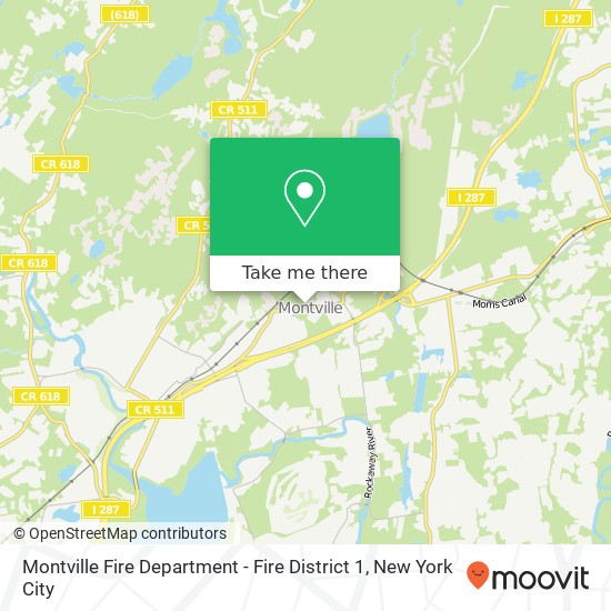 Mapa de Montville Fire Department - Fire District 1