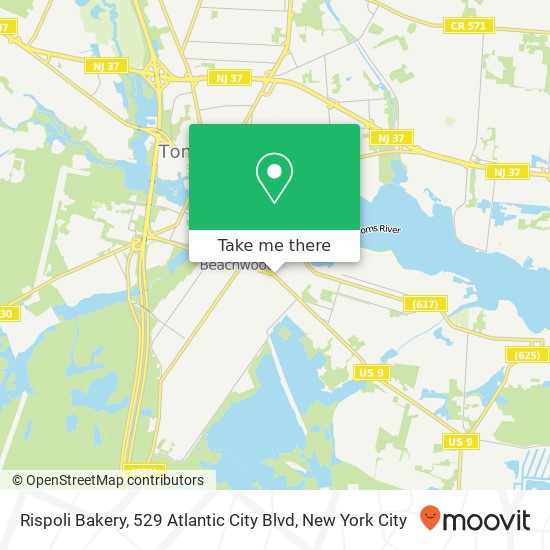 Mapa de Rispoli Bakery, 529 Atlantic City Blvd