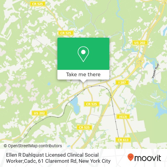 Ellen R Dahlquist Licensed Clinical Social Worker;Cadc, 61 Claremont Rd map