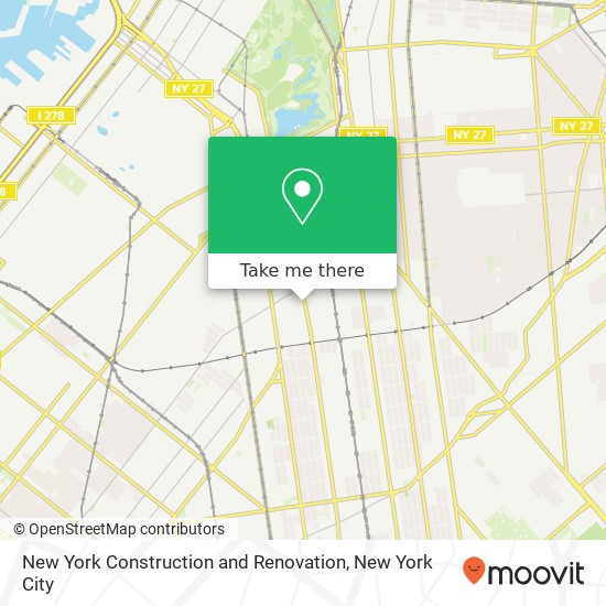 Mapa de New York Construction and Renovation