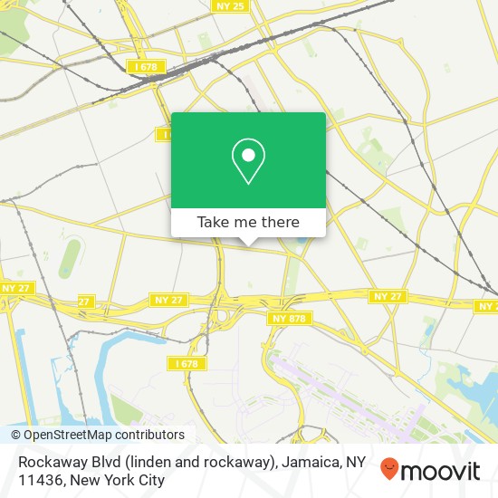 Mapa de Rockaway Blvd (linden and rockaway), Jamaica, NY 11436