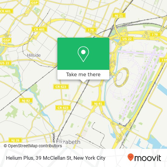 Mapa de Helium Plus, 39 McClellan St