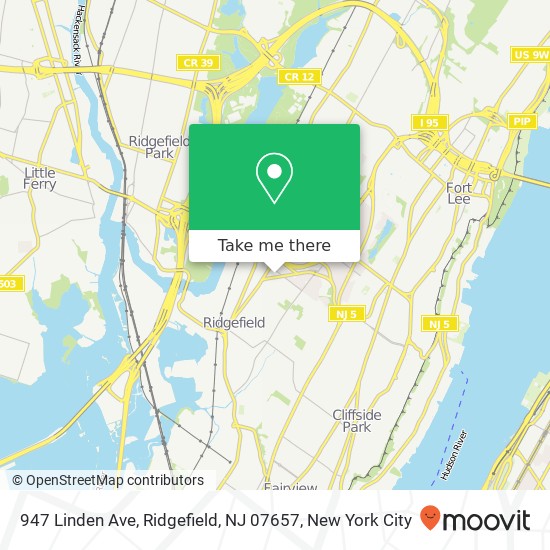 947 Linden Ave, Ridgefield, NJ 07657 map