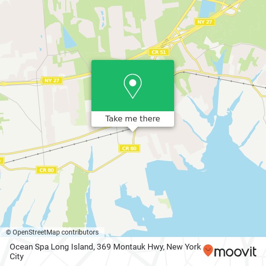 Ocean Spa Long Island, 369 Montauk Hwy map