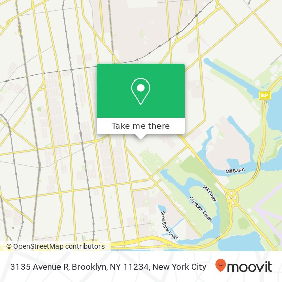 Mapa de 3135 Avenue R, Brooklyn, NY 11234