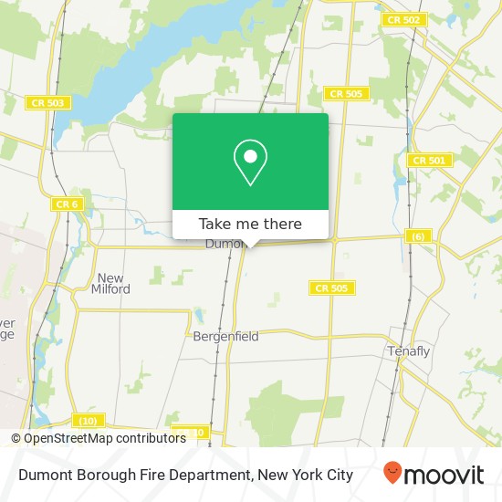 Mapa de Dumont Borough Fire Department