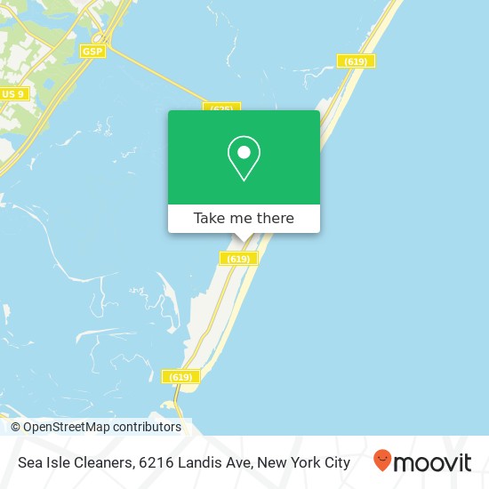 Mapa de Sea Isle Cleaners, 6216 Landis Ave