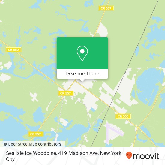 Mapa de Sea Isle Ice Woodbine, 419 Madison Ave