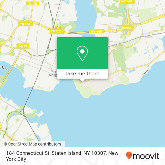Mapa de 184 Connecticut St, Staten Island, NY 10307