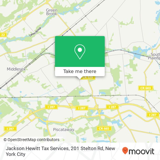 Jackson Hewitt Tax Services, 201 Stelton Rd map