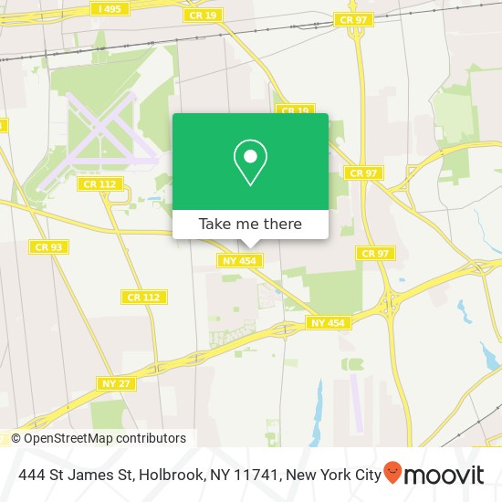 444 St James St, Holbrook, NY 11741 map