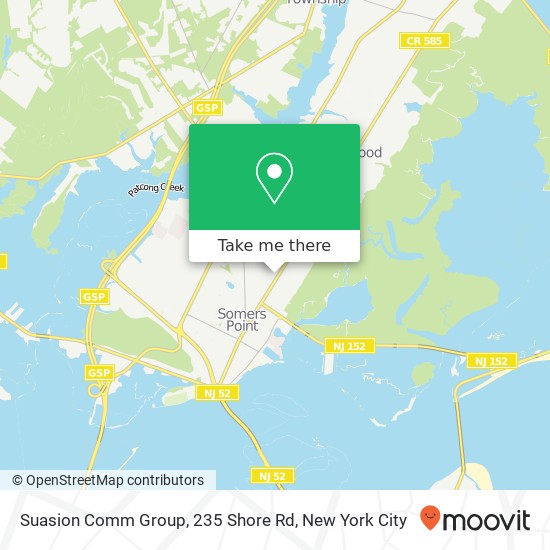 Suasion Comm Group, 235 Shore Rd map