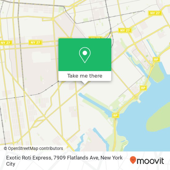 Exotic Roti Express, 7909 Flatlands Ave map