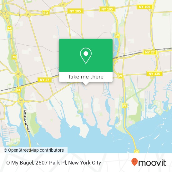 O My Bagel, 2507 Park Pl map