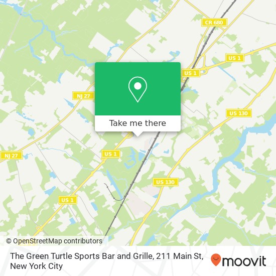 Mapa de The Green Turtle Sports Bar and Grille, 211 Main St