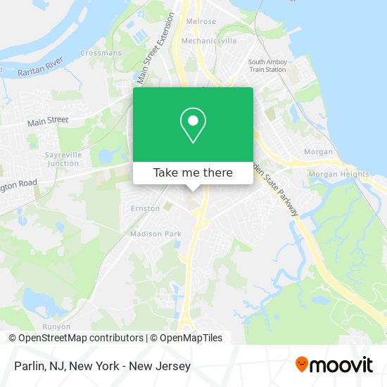 Parlin, NJ map