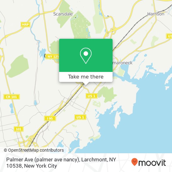 Palmer Ave (palmer ave nancy), Larchmont, NY 10538 map