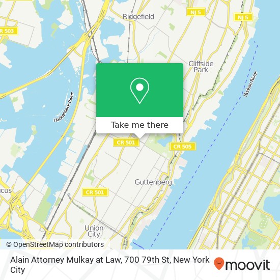 Mapa de Alain Attorney Mulkay at Law, 700 79th St