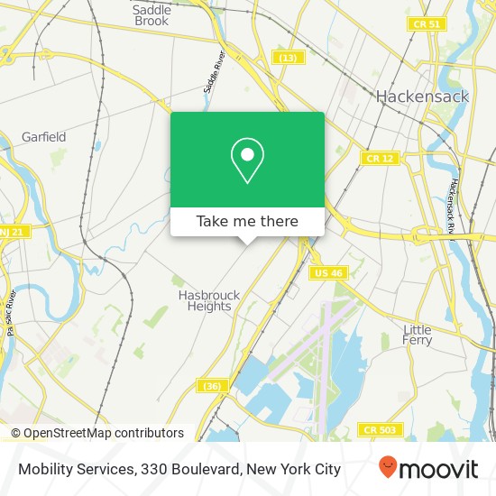 Mobility Services, 330 Boulevard map