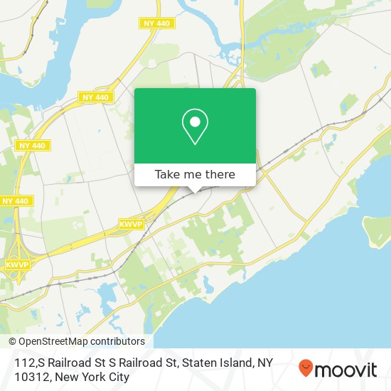 Mapa de 112,S Railroad St S Railroad St, Staten Island, NY 10312