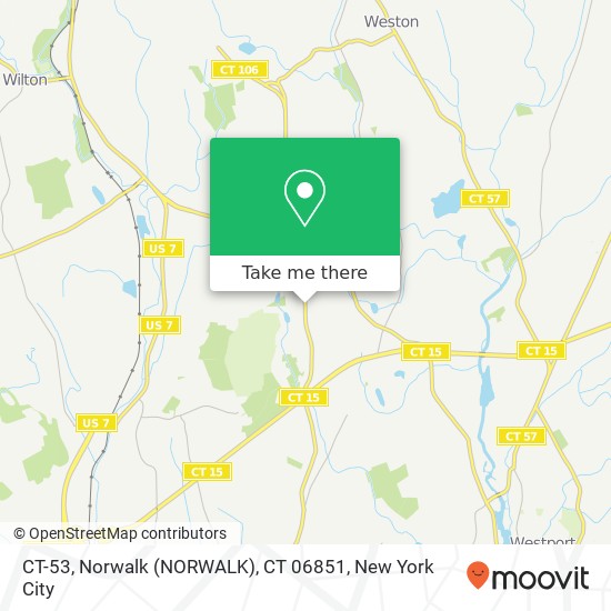 Mapa de CT-53, Norwalk (NORWALK), CT 06851