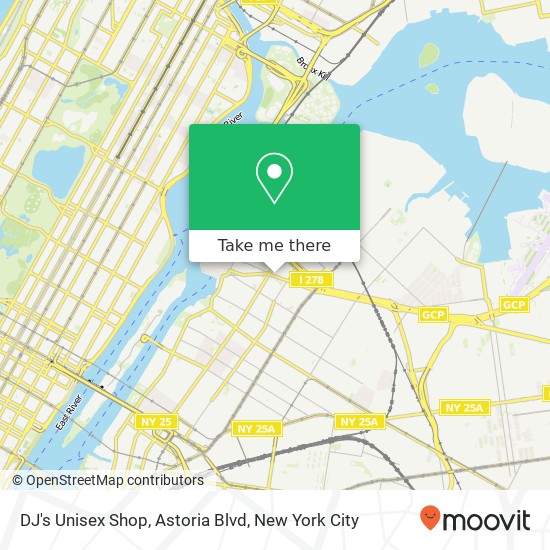 DJ's Unisex Shop, Astoria Blvd map