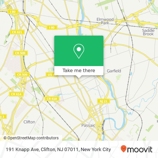 191 Knapp Ave, Clifton, NJ 07011 map