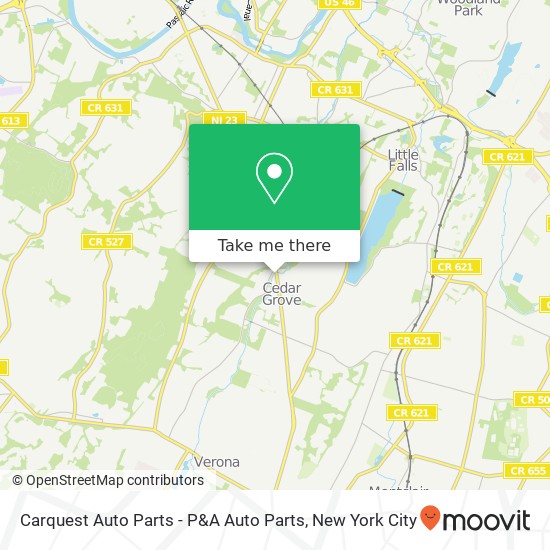 Mapa de Carquest Auto Parts - P&A Auto Parts