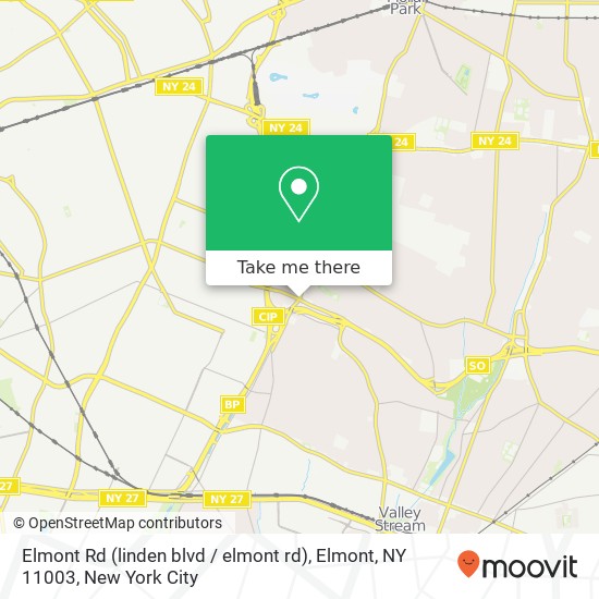 Elmont Rd (linden blvd / elmont rd), Elmont, NY 11003 map