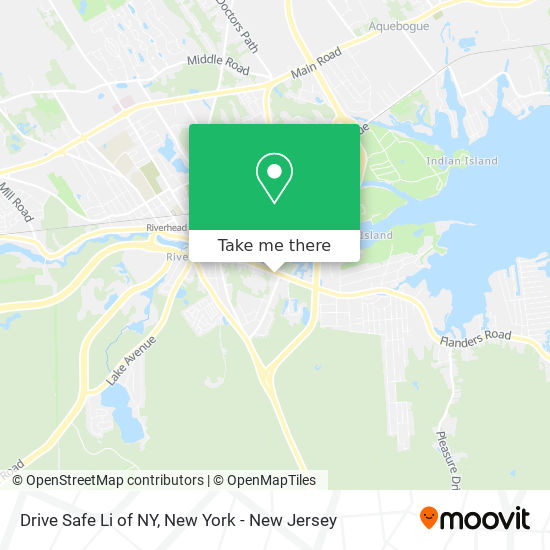 Drive Safe Li of NY map