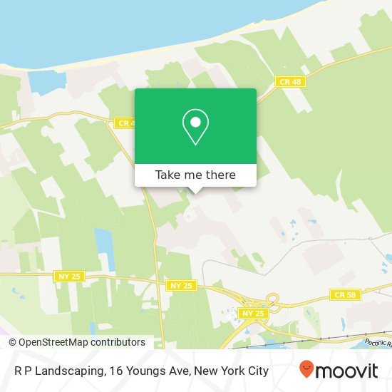 R P Landscaping, 16 Youngs Ave map