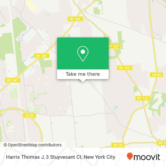 Harris Thomas J, 3 Stuyvesant Ct map