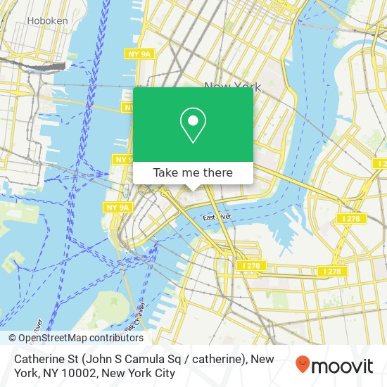 Catherine St (John S Camula Sq / catherine), New York, NY 10002 map