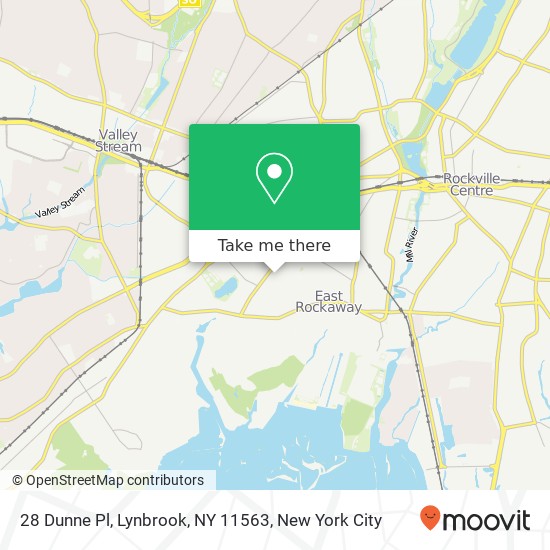 Mapa de 28 Dunne Pl, Lynbrook, NY 11563
