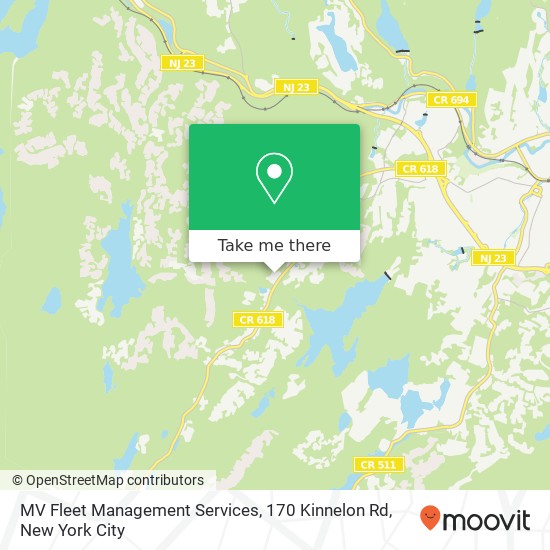 Mapa de MV Fleet Management Services, 170 Kinnelon Rd